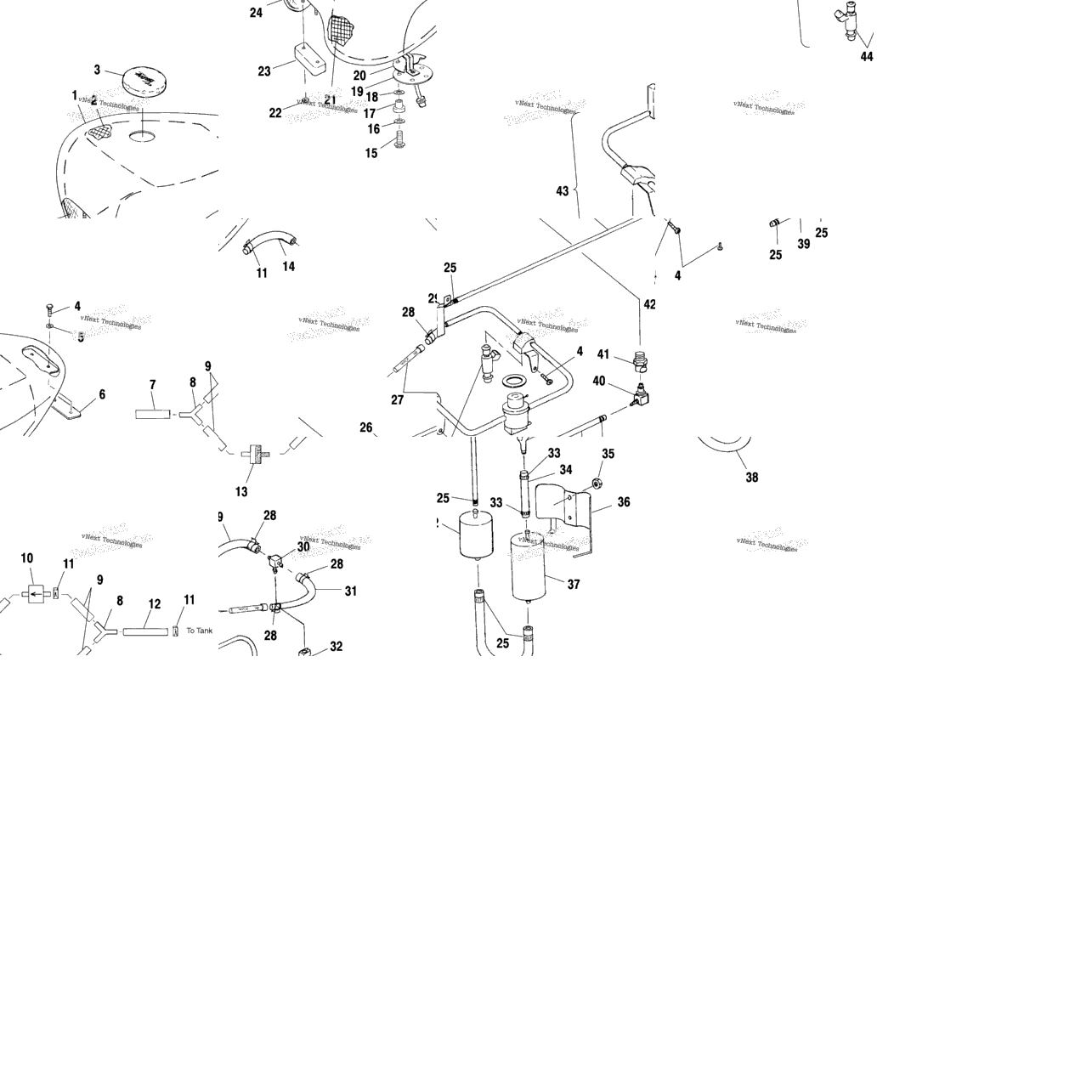 Fuel System, Fuel Tank, Pump & Rails V99cb15lcz