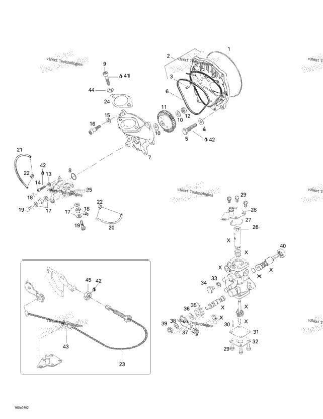 Oil Injection System, Oil Pump, Rotary Valve