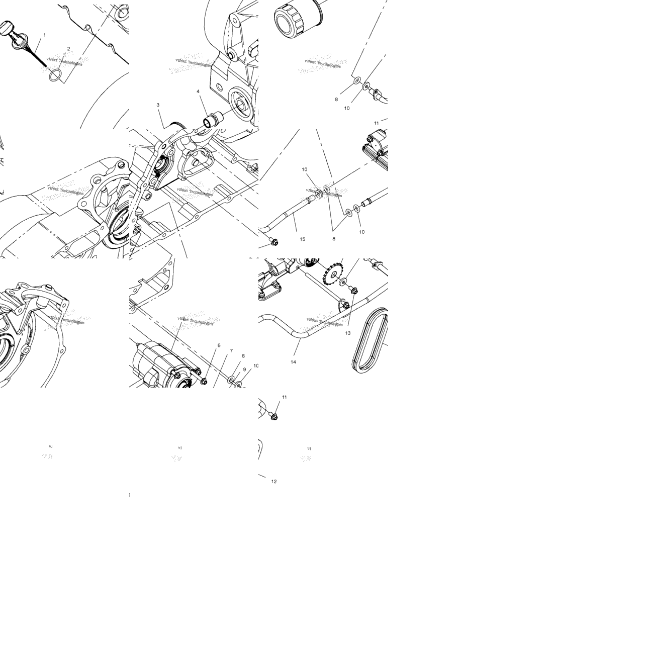 Engine, Oil Pump Mounting