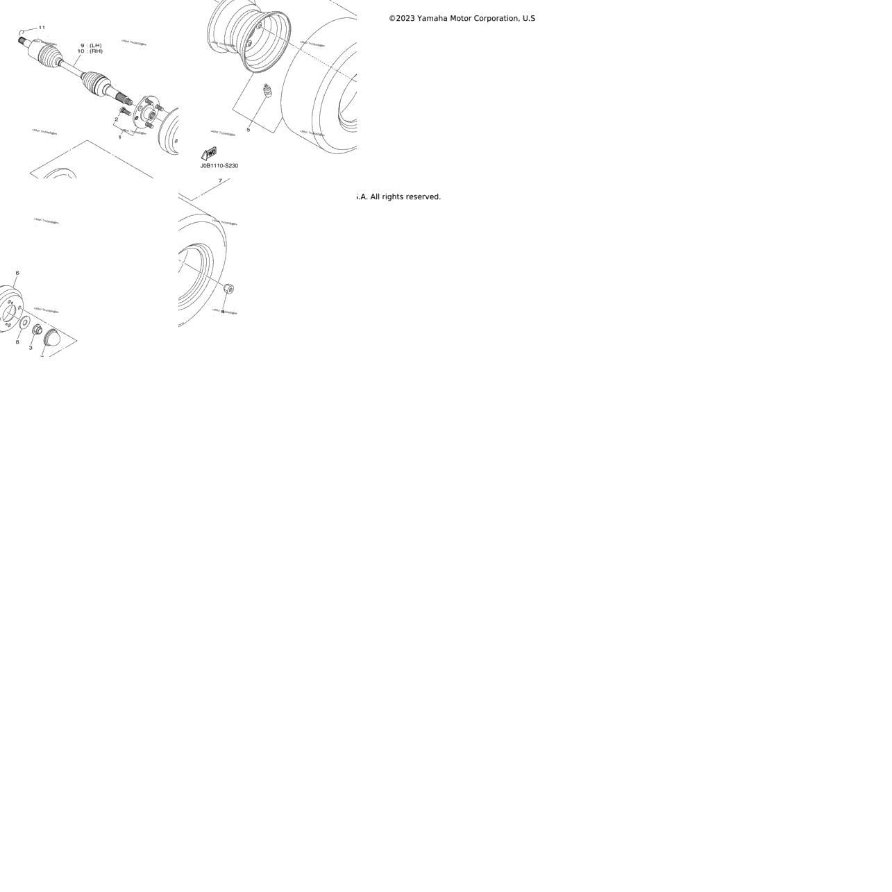 Rear Axle & Wheel