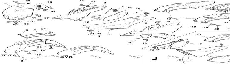 Panel, Fenders, Seat