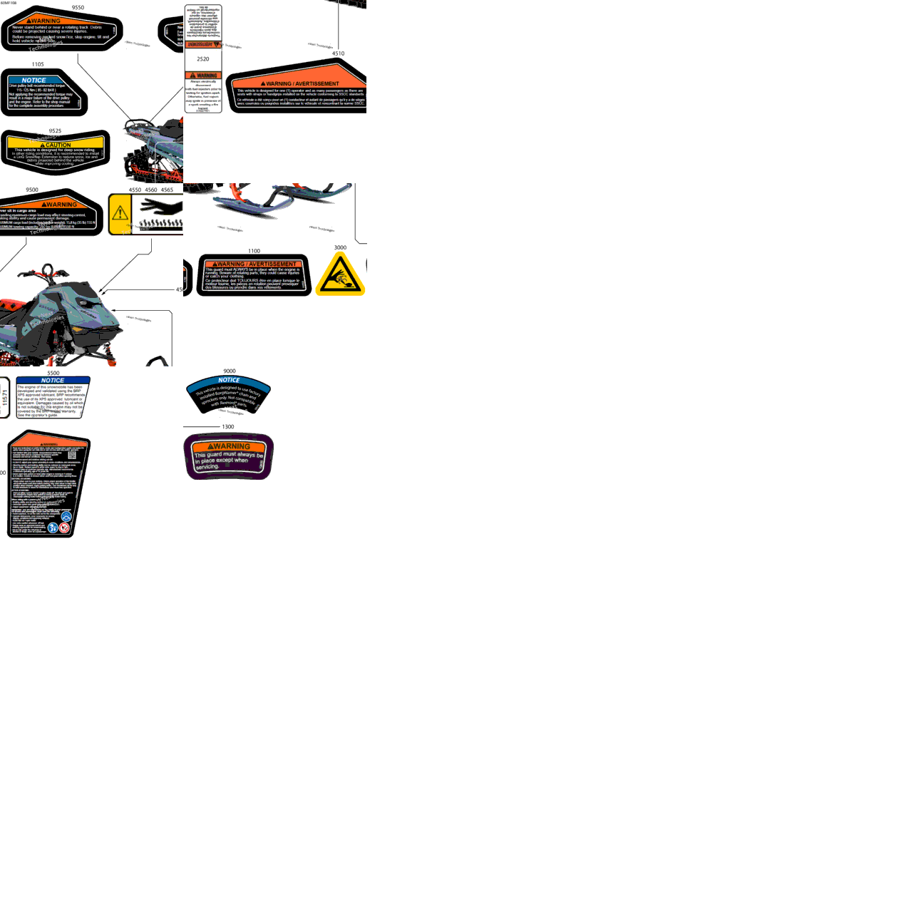 Body - Warning Decals