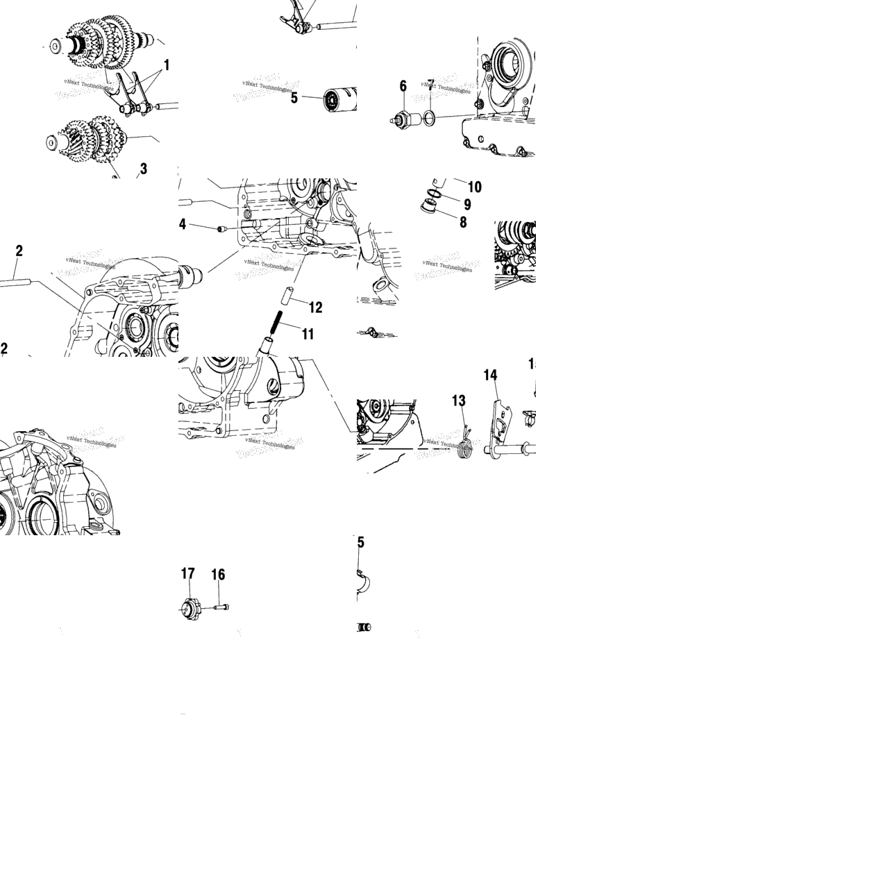 Drive Train, Shift Forks/Drum V99cb15lcz