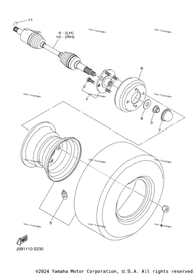 Rear Axle Wheel