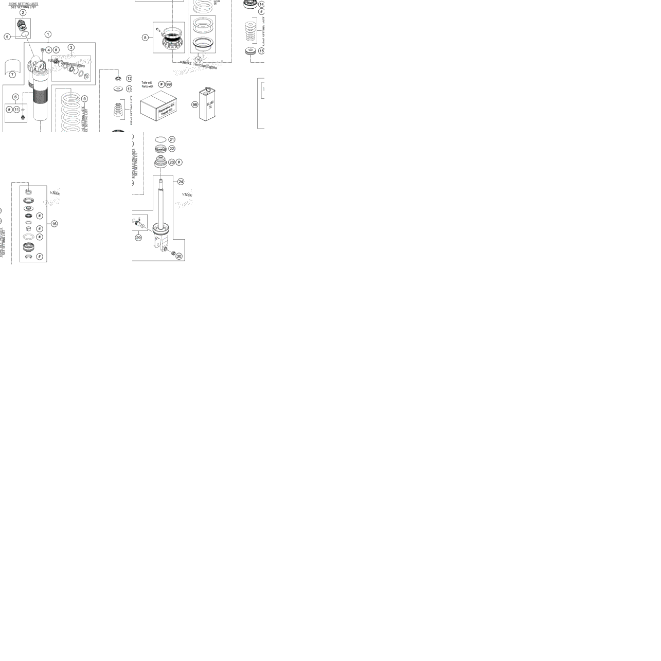 Shock Absorber Disassembled