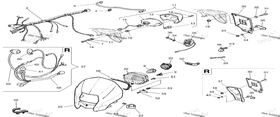 Electric Sys., Plate Holder, Headlamp Fairing
