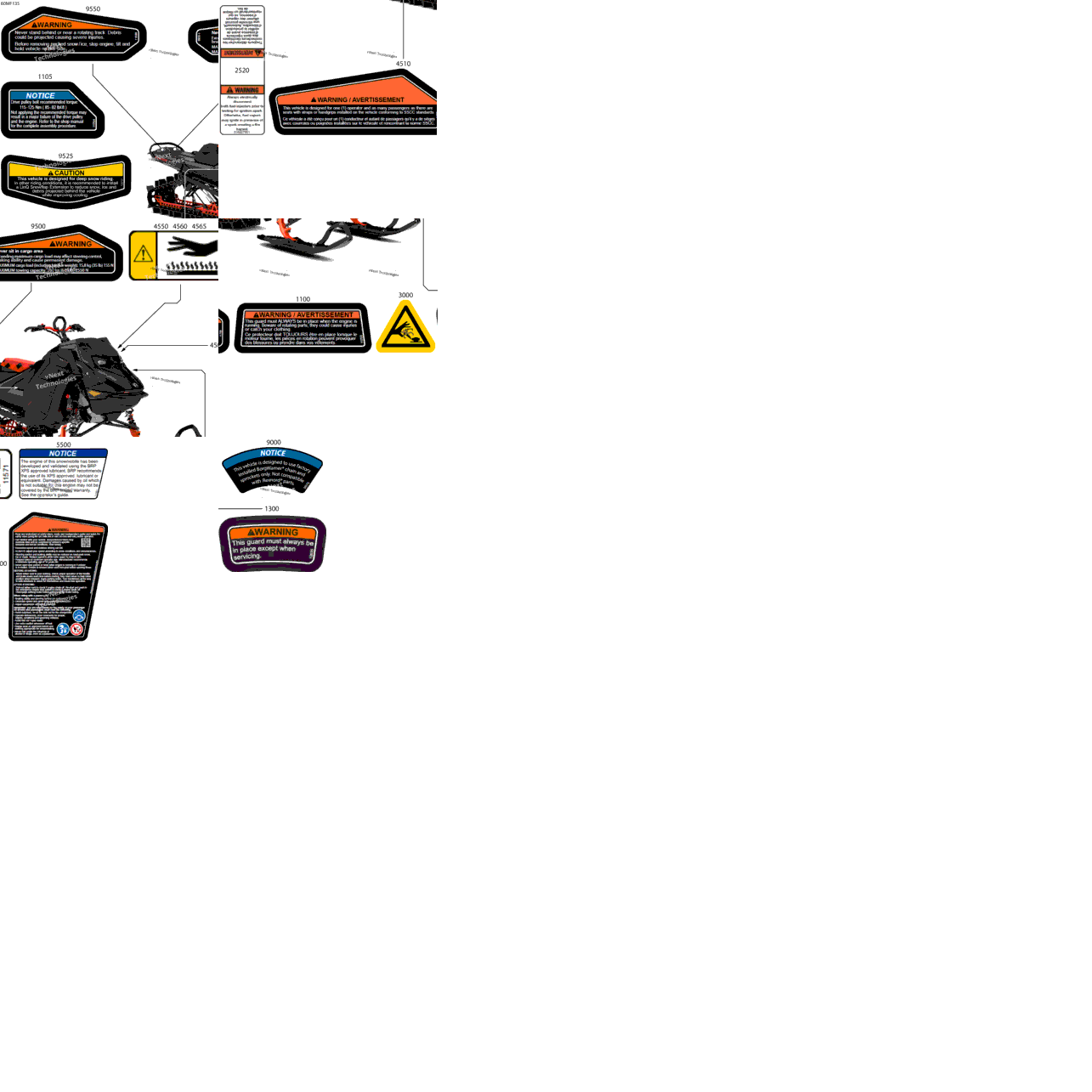 Body - Warning Decals