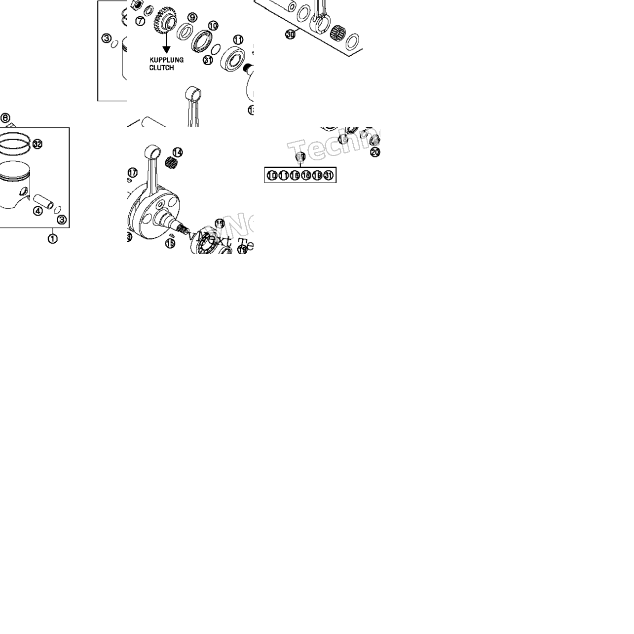 Crankshaft, Piston