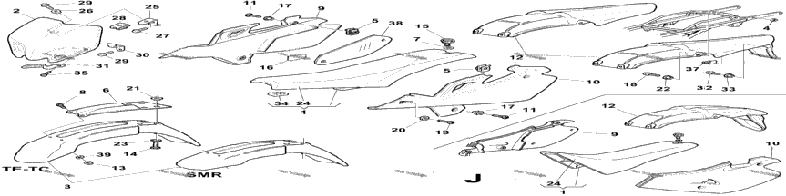 Panel, Fenders, Seat