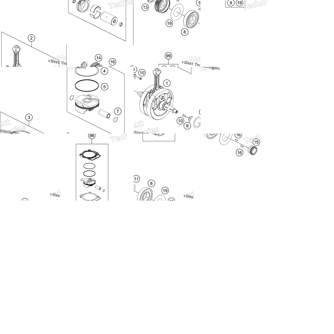 Crankshaft, Piston