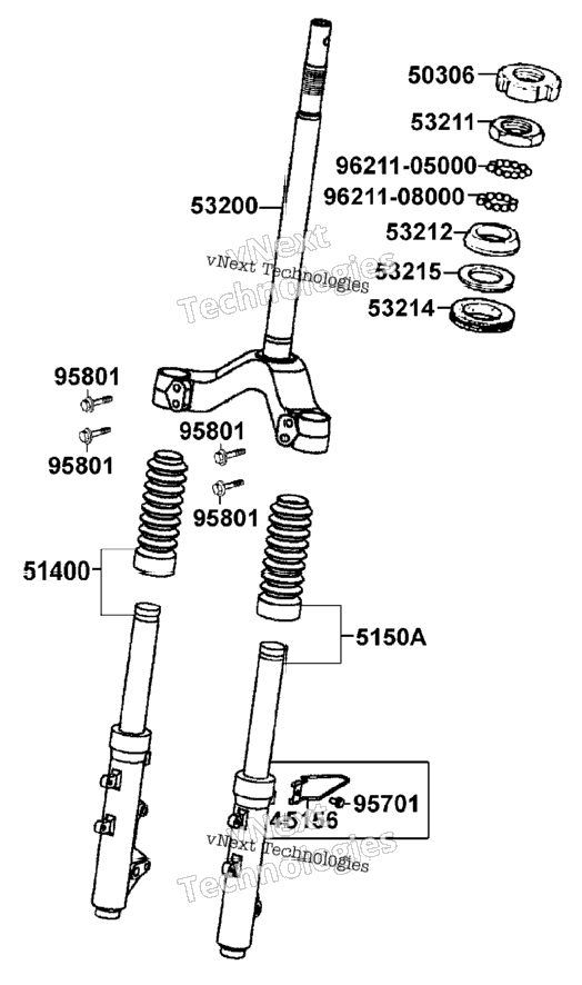 Steering Stem & Front Forks