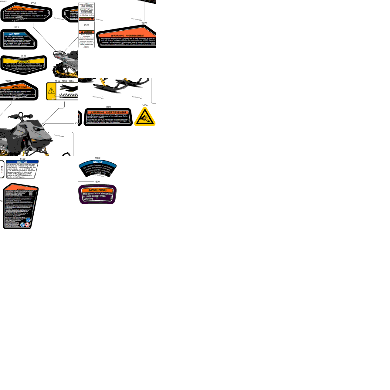 Body - Warning Decals