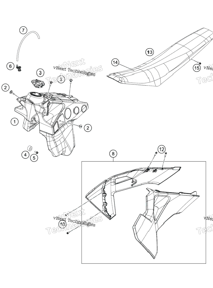 Tank, Seat