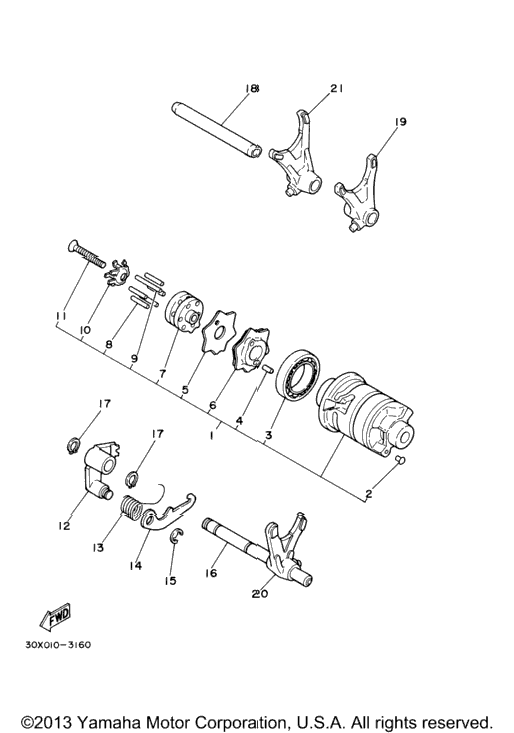 Shift Cam Fork
