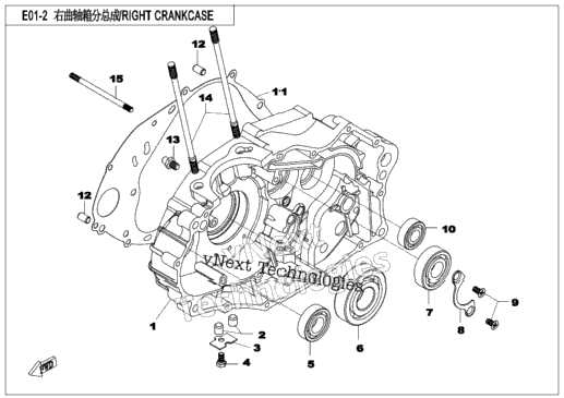 Right Crankcase Assy