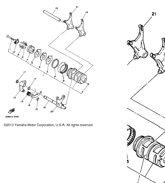 Shift Cam Fork