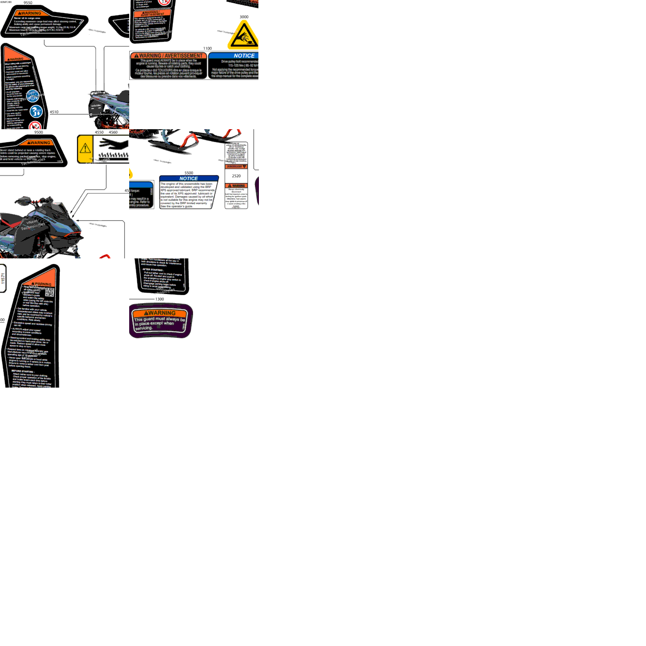 Body - Warning Decals
