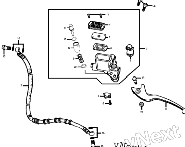 F04 Brake Master Cylinder
