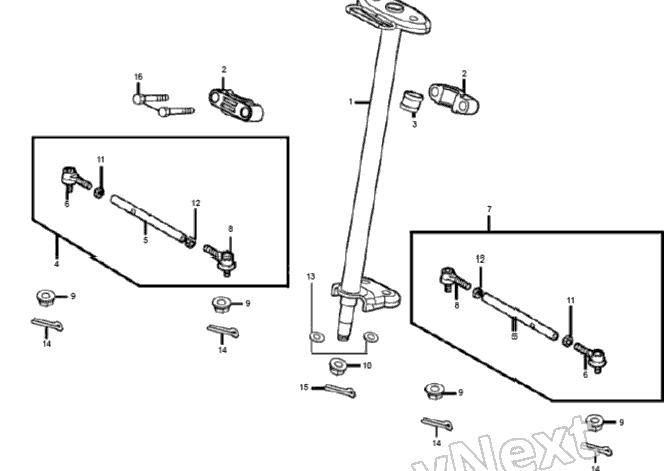 F06 Steering Post Assembly