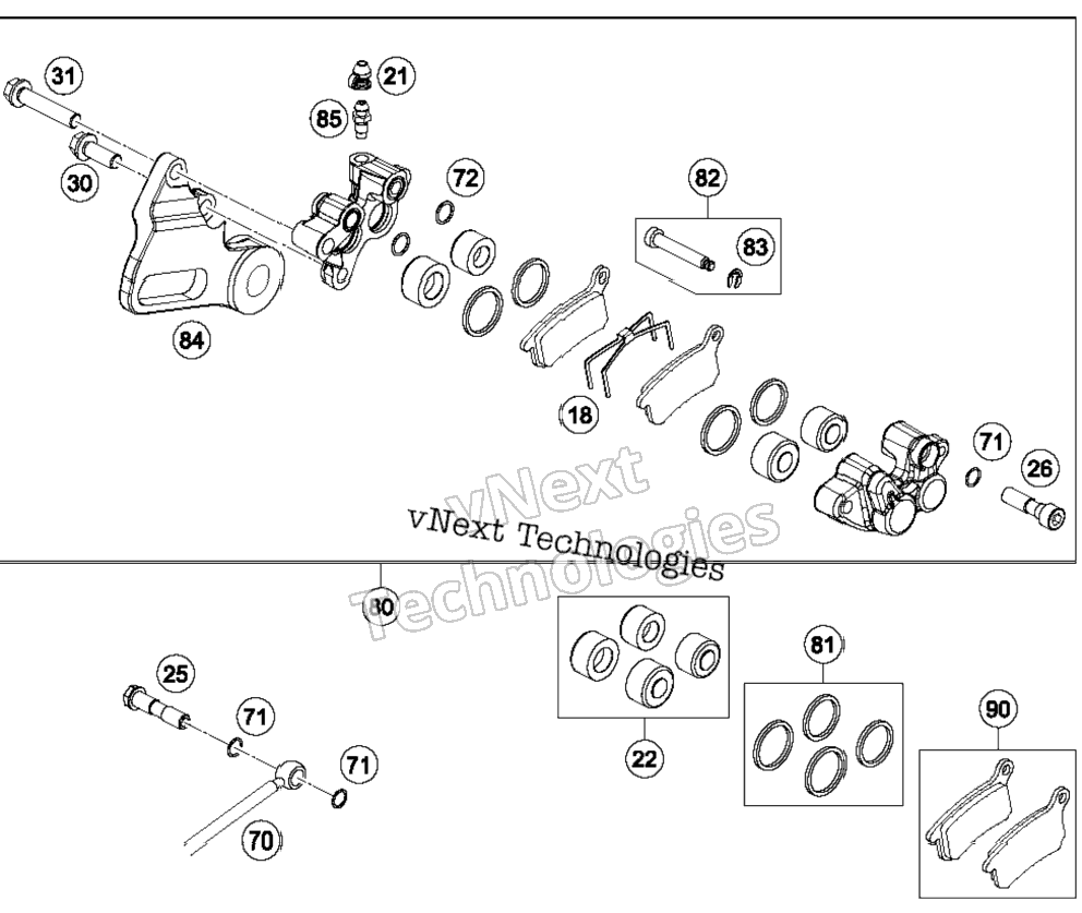 Brake Caliper Rear