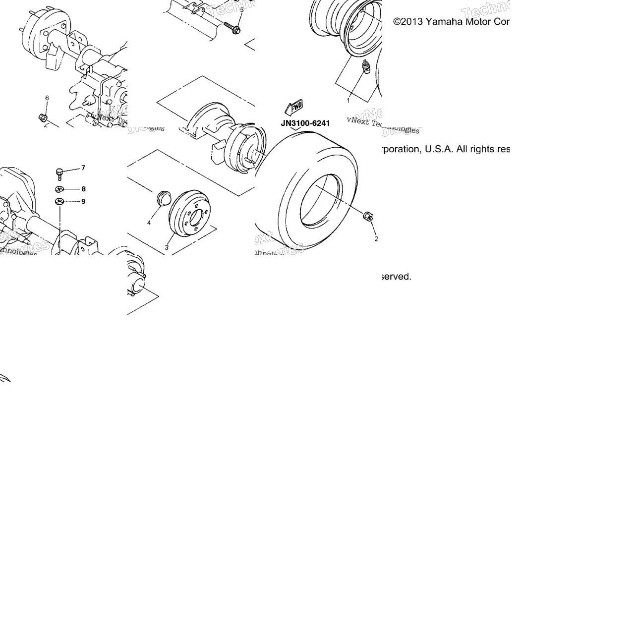 Rear Axle Mount Wheel