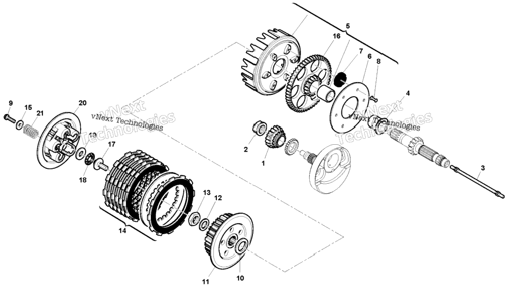 Primary Drive, Clutch