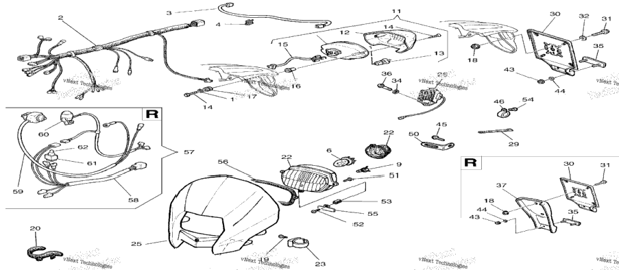 Electric System, Plate Holder, Headlamp Fairing