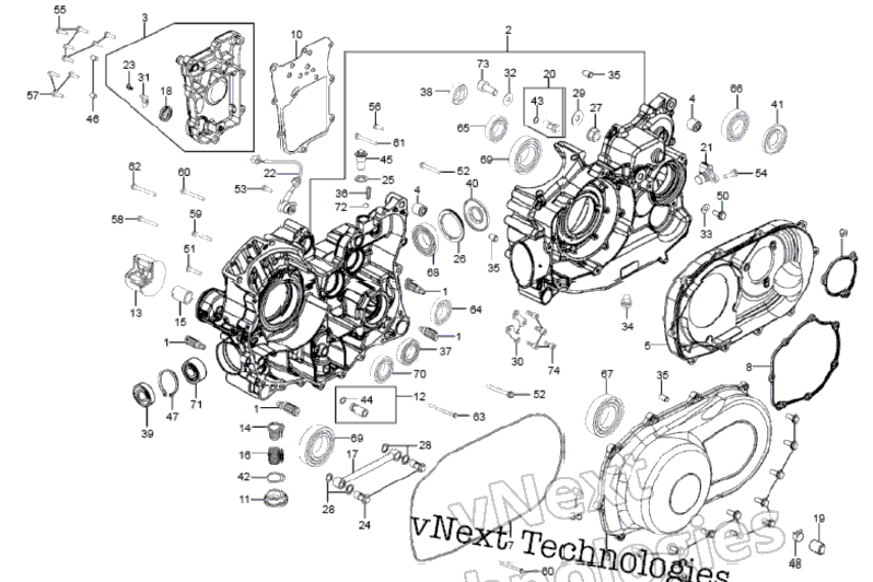 E01 Crankcase