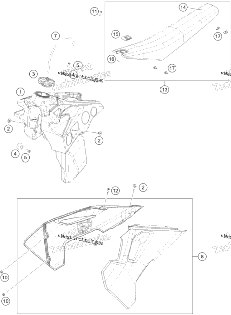 Tank, Seat