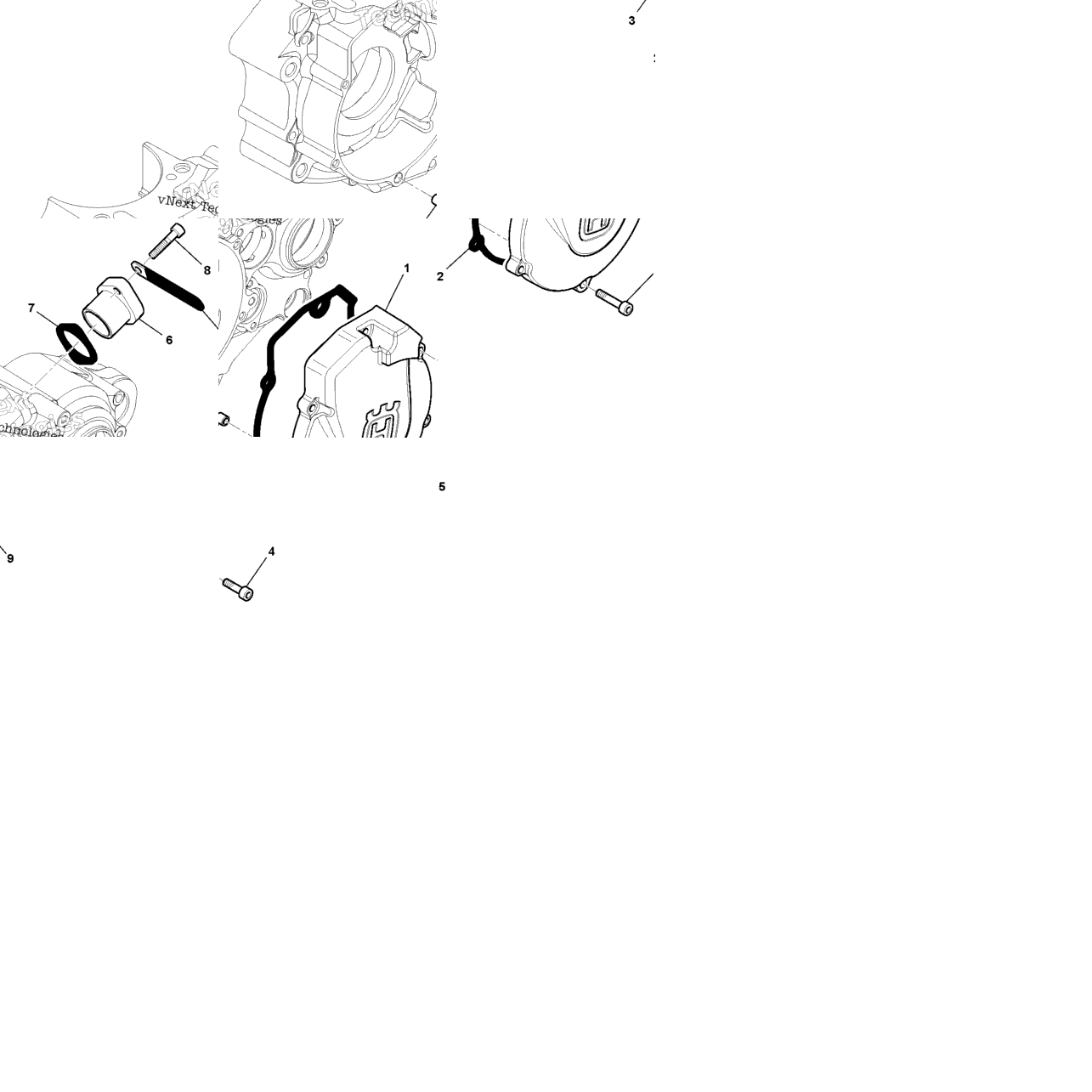 L.H. Half Crankcase Covers