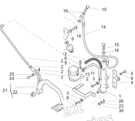 Rear Master Cylinder