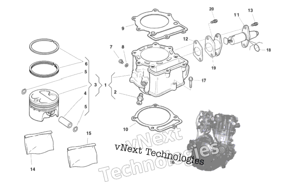 Cylinder, Piston