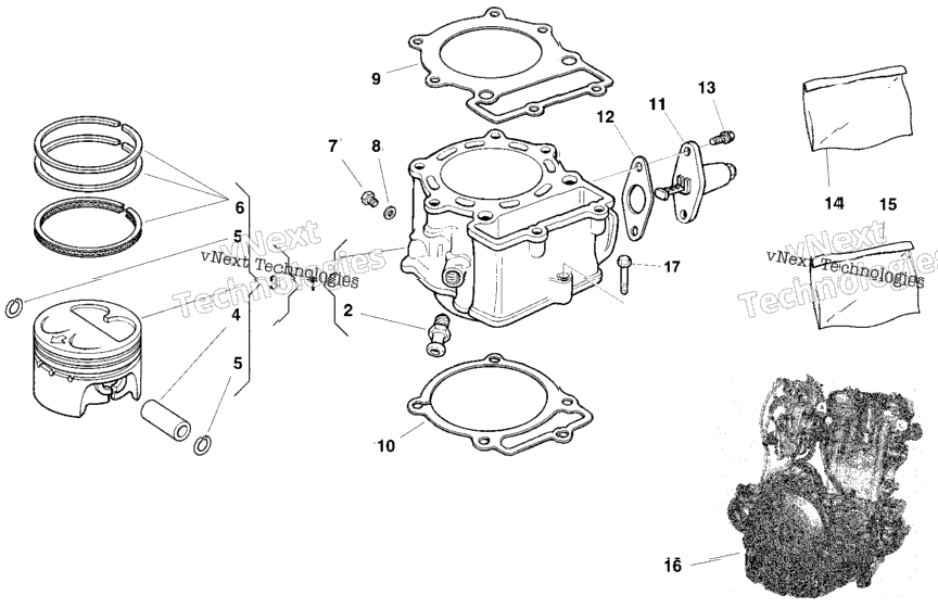 Cylinder, Piston