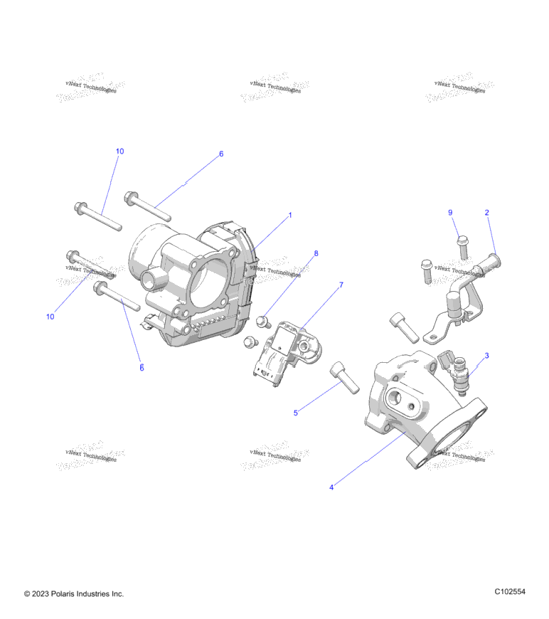 Engine, Throttle Body & Fuel Rail