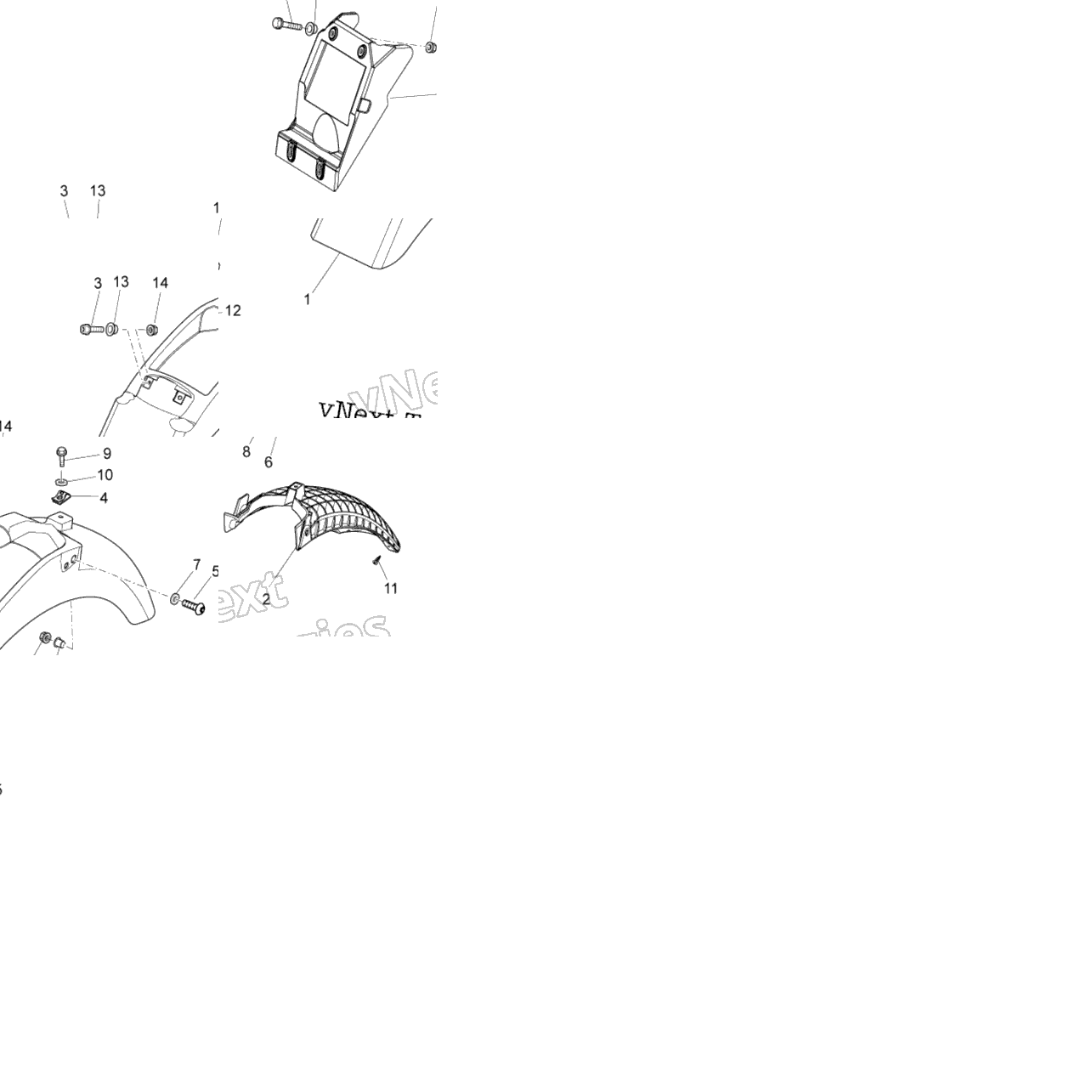 Rear Body I- Mudguard