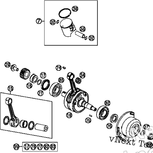 Crankshaft, Piston