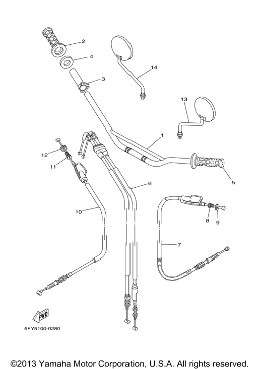 Steering Handle Cable