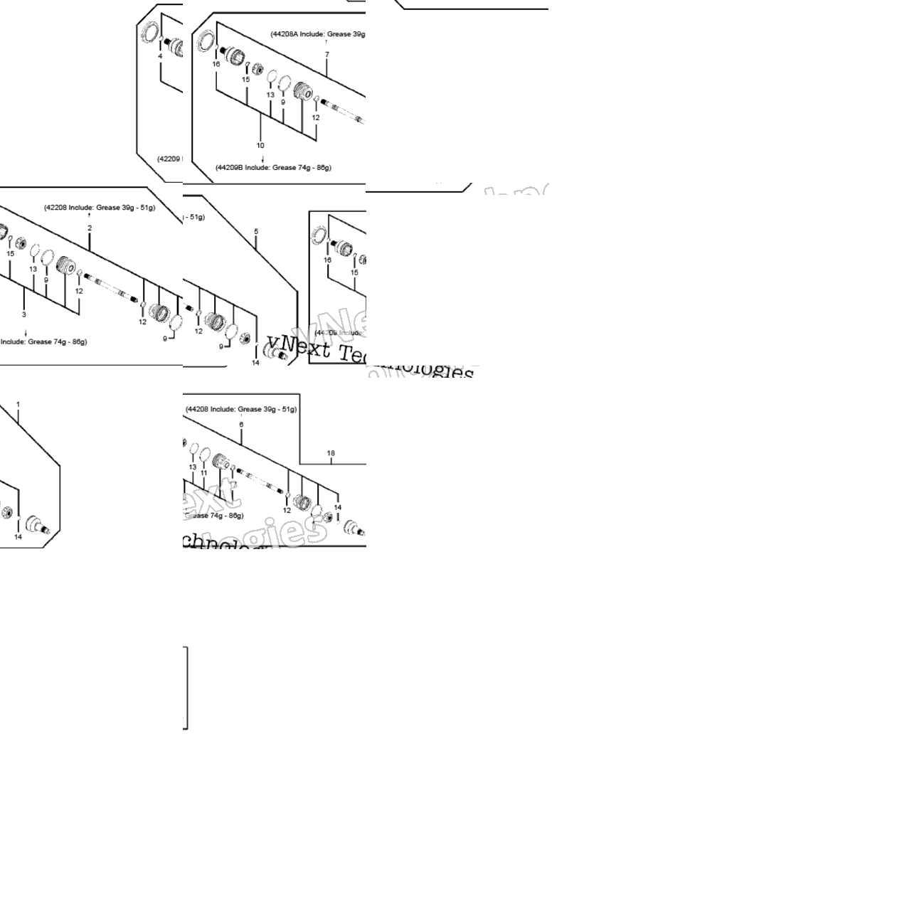 F22 Separated Parts Of Halfshaft