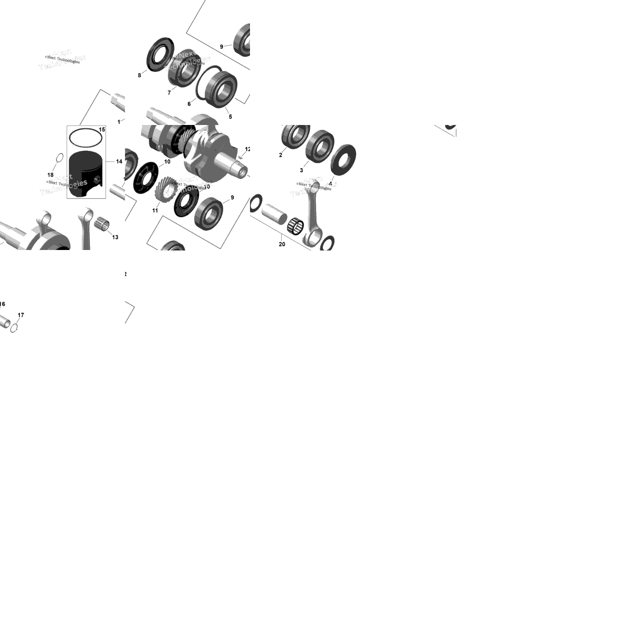 Rotax - Crankshaft And Pistons