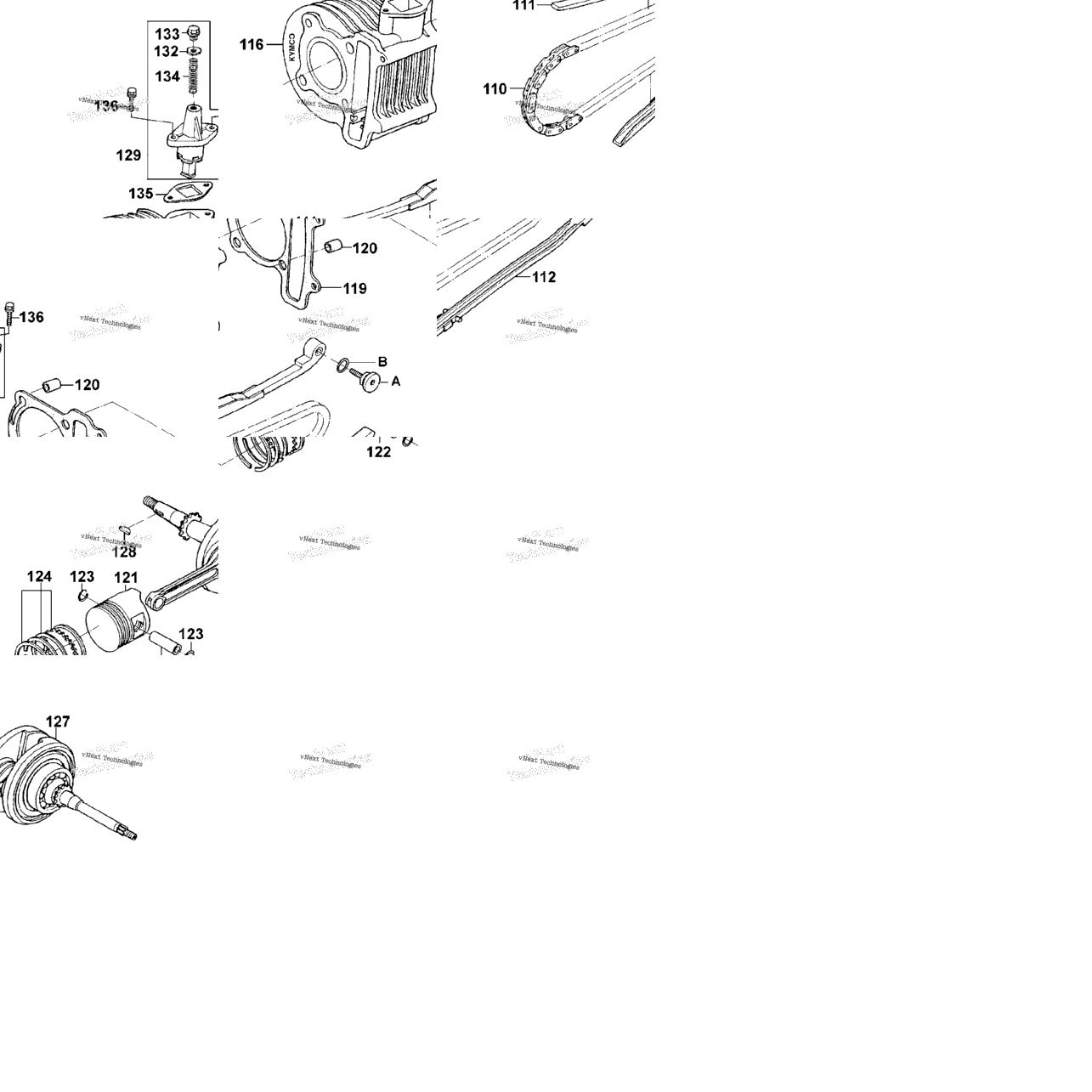 Cylinder & Piston & Crankcase