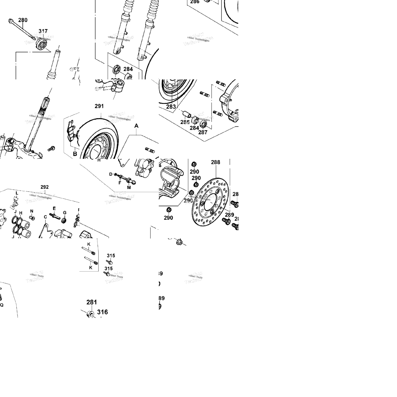 Front Wheel & Caliper Assy
