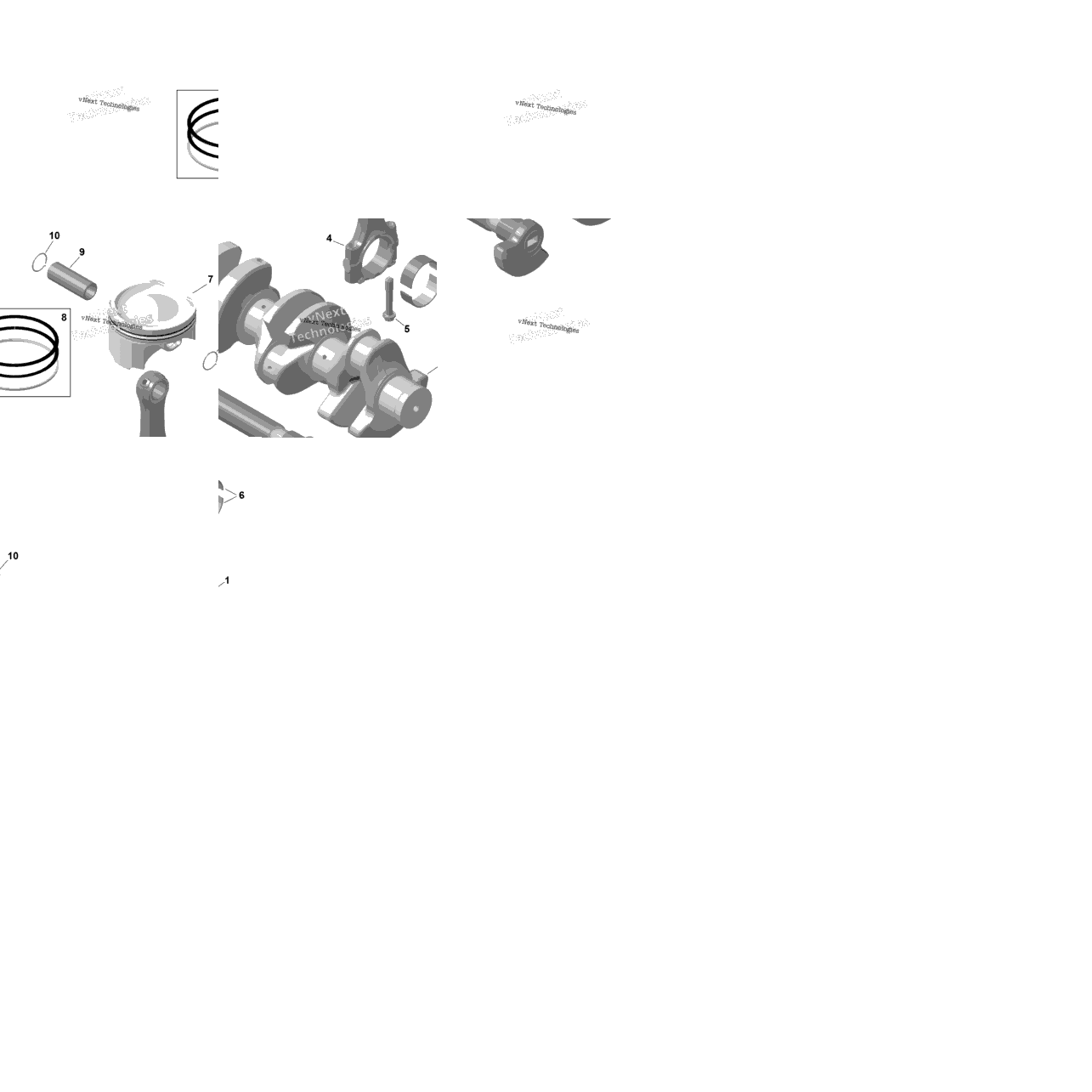 Rotax - Crankshaft And Pistons