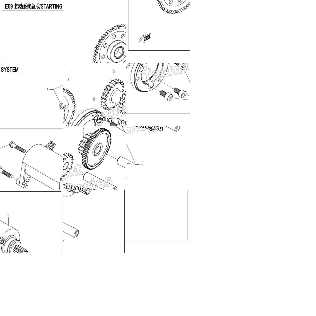 Electric Starting Assy