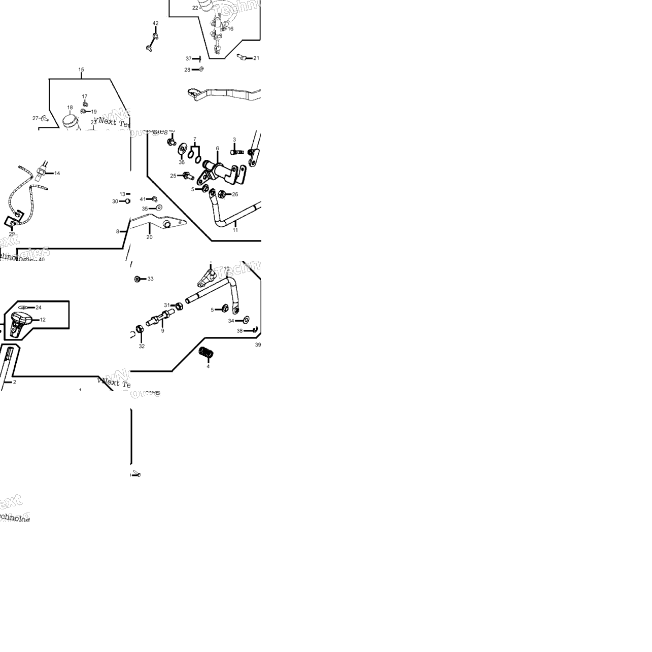 F15 Fwd/Rev Shift Assy Master Cylinder Rear
