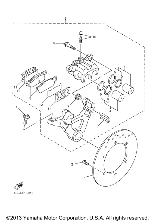 Rear Brake Caliper