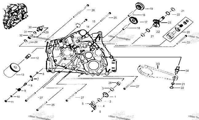12.0 L Crankcase 1