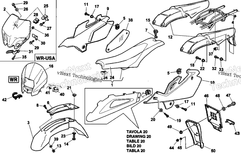 Panel, Fenders,Seat