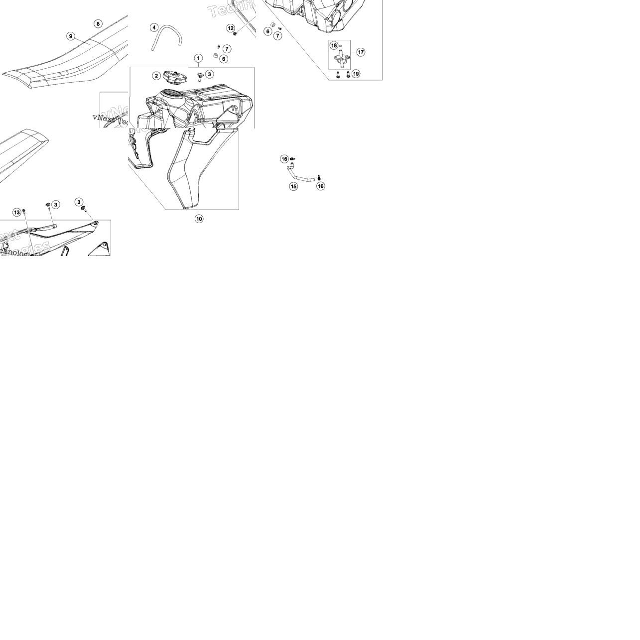 Tank, Seat, Cover