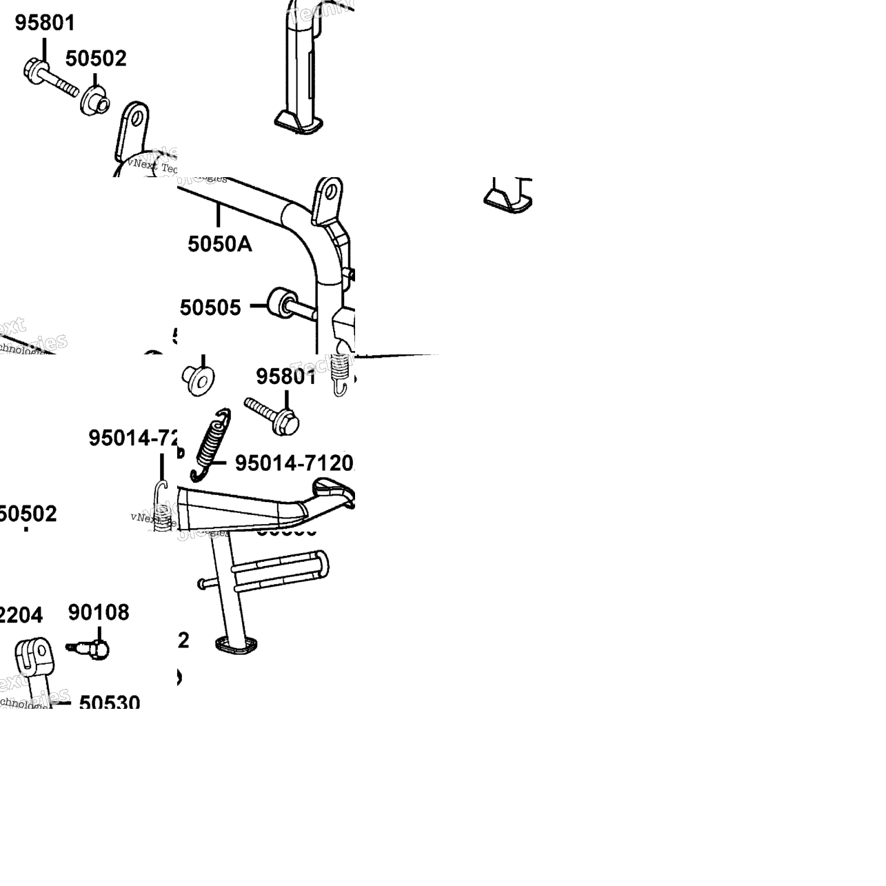 Stand & Kick Starter Arm