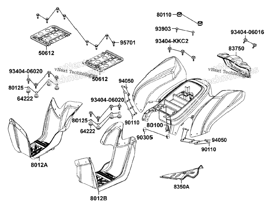 Foot Boards & Rear Fender